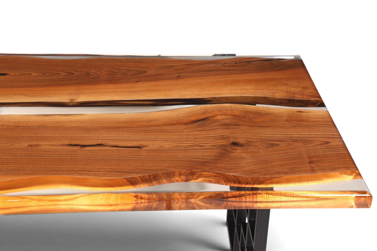 Einzigartiger Epoxidharz Tisch 180-90cm Nussbaum Esszimmer Tisch River Table