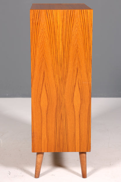 Beautiful mid-century teak wood vertiko chest of drawers, 1960s style.