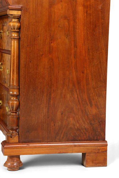 Edle Louis Philippe Kommode mit Spiegelaufsatz Gründerzeit Frisierkommode Holz Schrank Antik Flurschrank um 1880