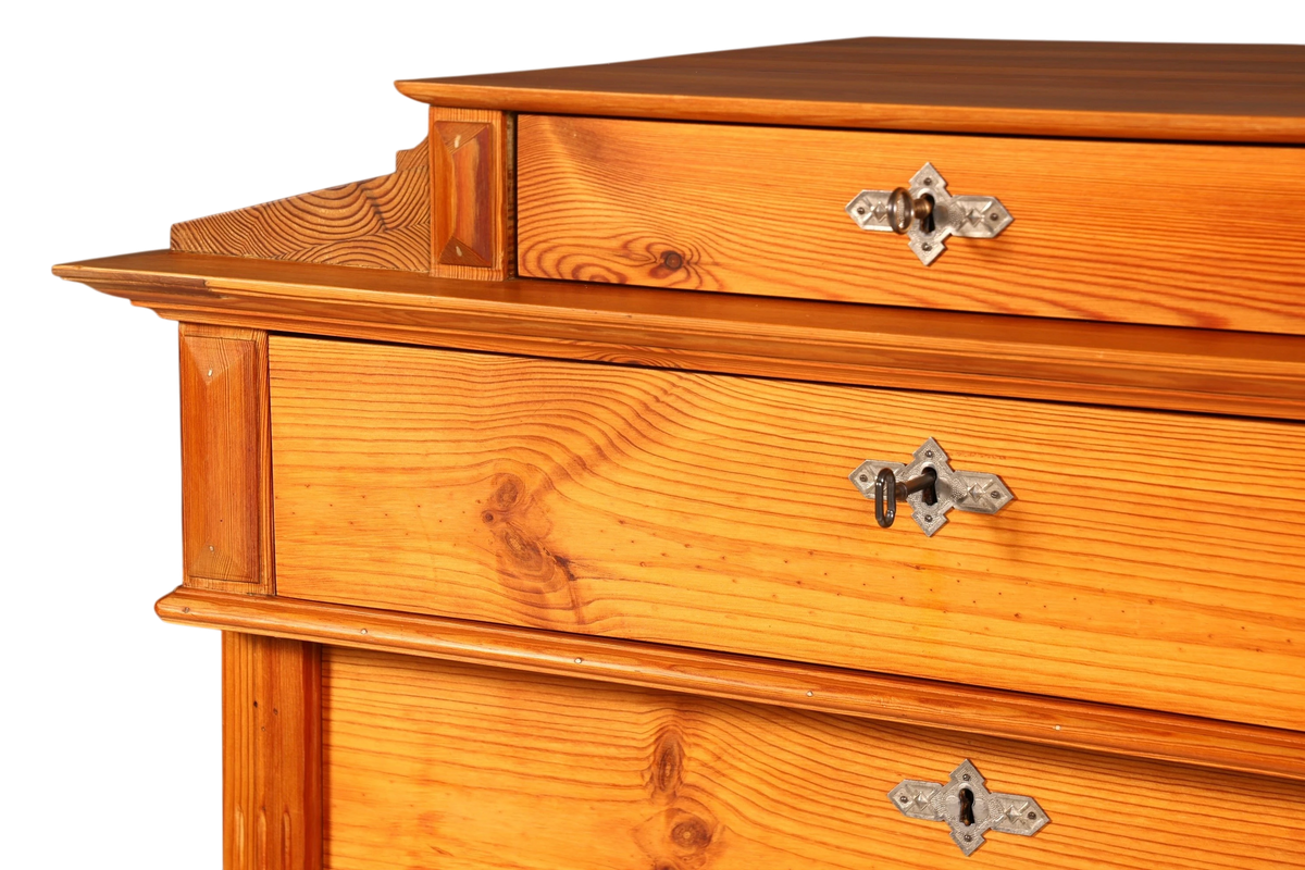 Wunderschöne Gründerzeit Kommode Antik Weichholz Jugendstil Vertiko Chiffoniere Schubladenkommode