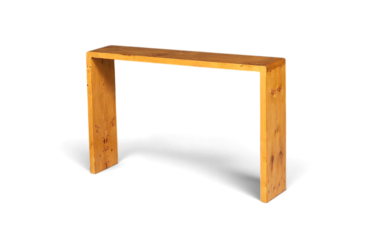 Schlichte Art Deco Stil Wandkonsole Flur Ablagetisch Birke Konsole