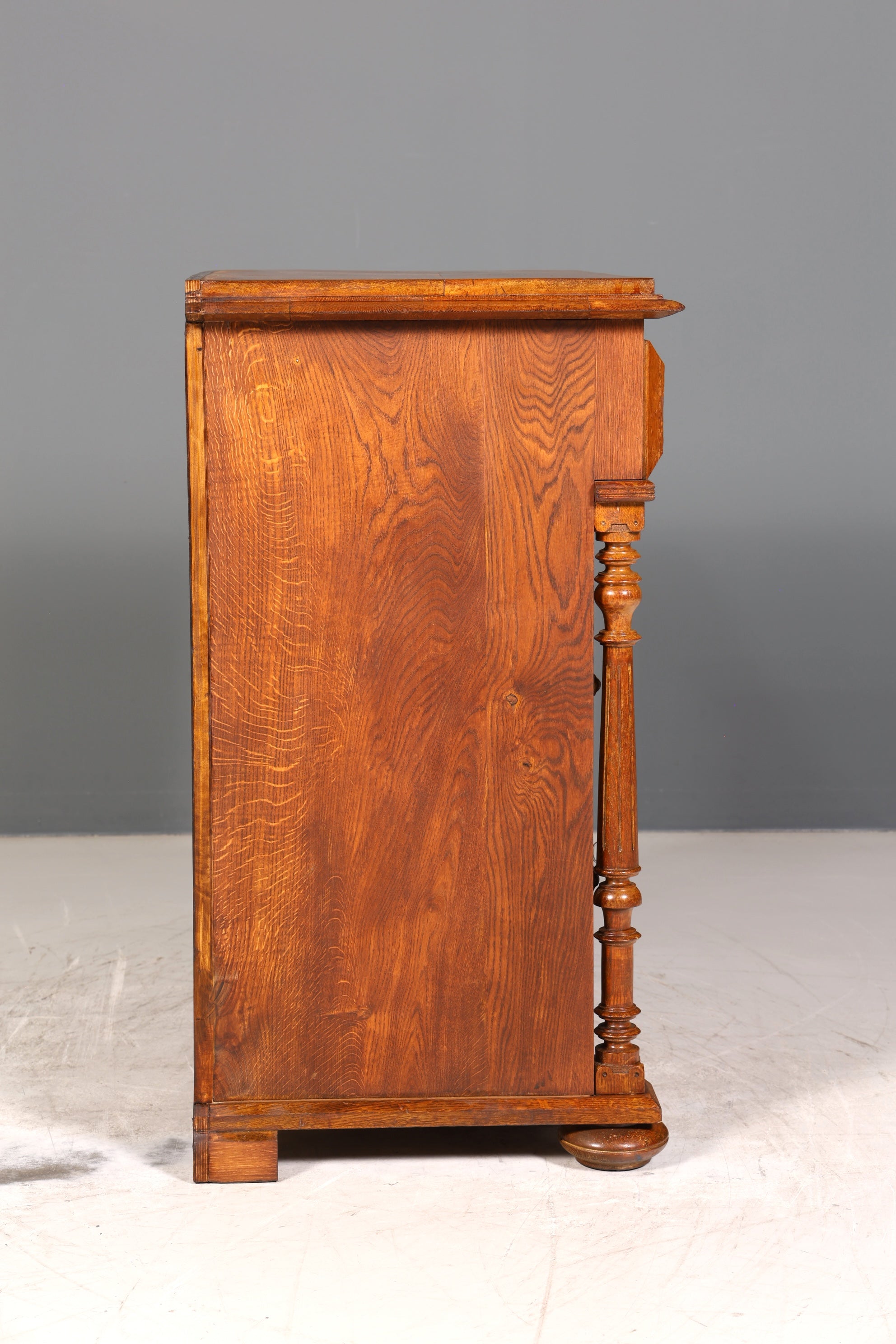 Wunderschöne Gründerzeit Kommode Louis Philippe echt Holz Eiche Schubladen Kommode Sideboard um 1880