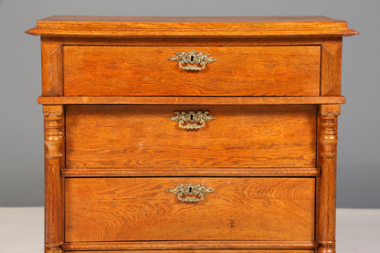 Wunderschöne Gründerzeit Kommode Louis Philippe echt Holz Eiche Schubladen Kommode Sideboard um 1880