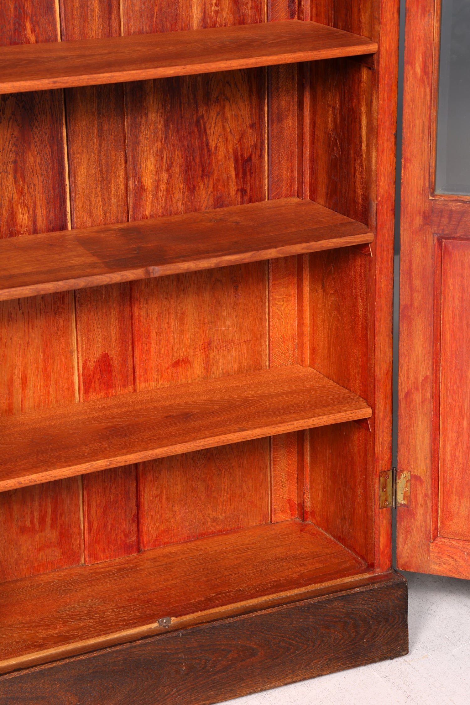 Traumhafte Jugendstil Vitrine Eiche Antik Bücherschrank Geschirrschrank Vitrinenschrank Massivholz Vintage