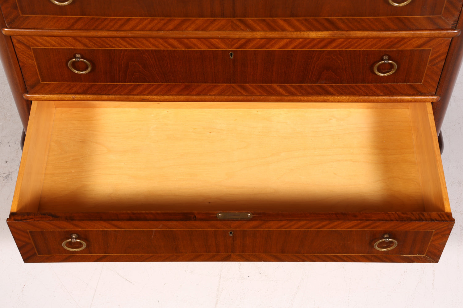 Beautiful antique-style secretary desk, office chest of drawers, Art Deco style, 1950s vertiko writing desk, chest of drawers