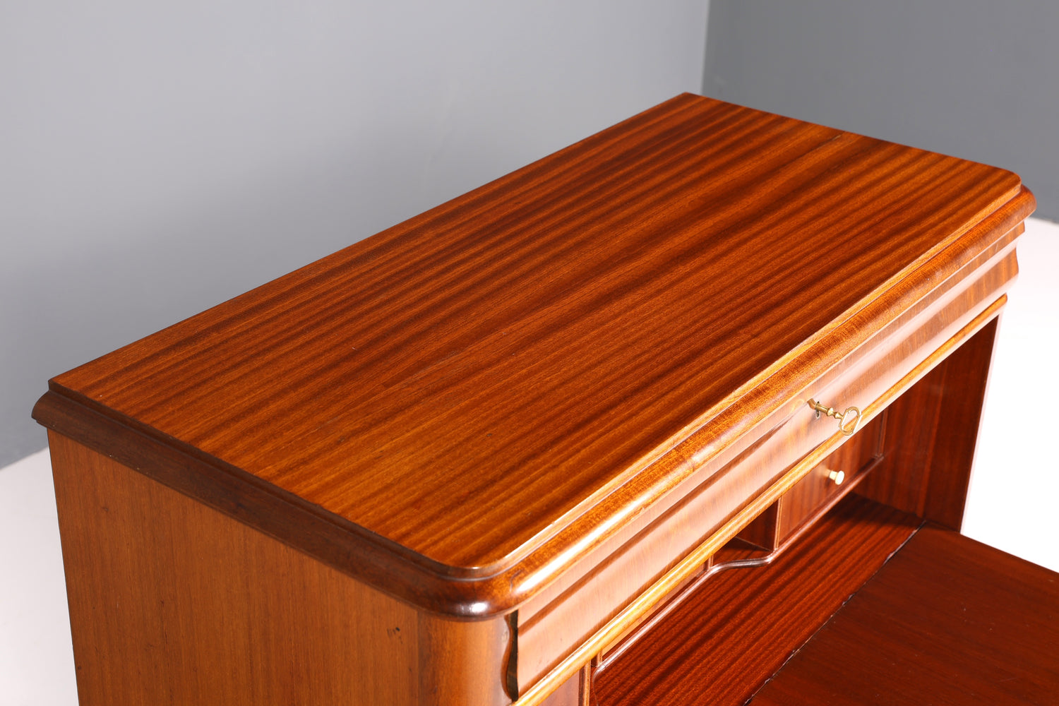 Beautiful antique-style secretary desk, office chest of drawers, Art Deco style, 1950s vertiko writing desk, chest of drawers