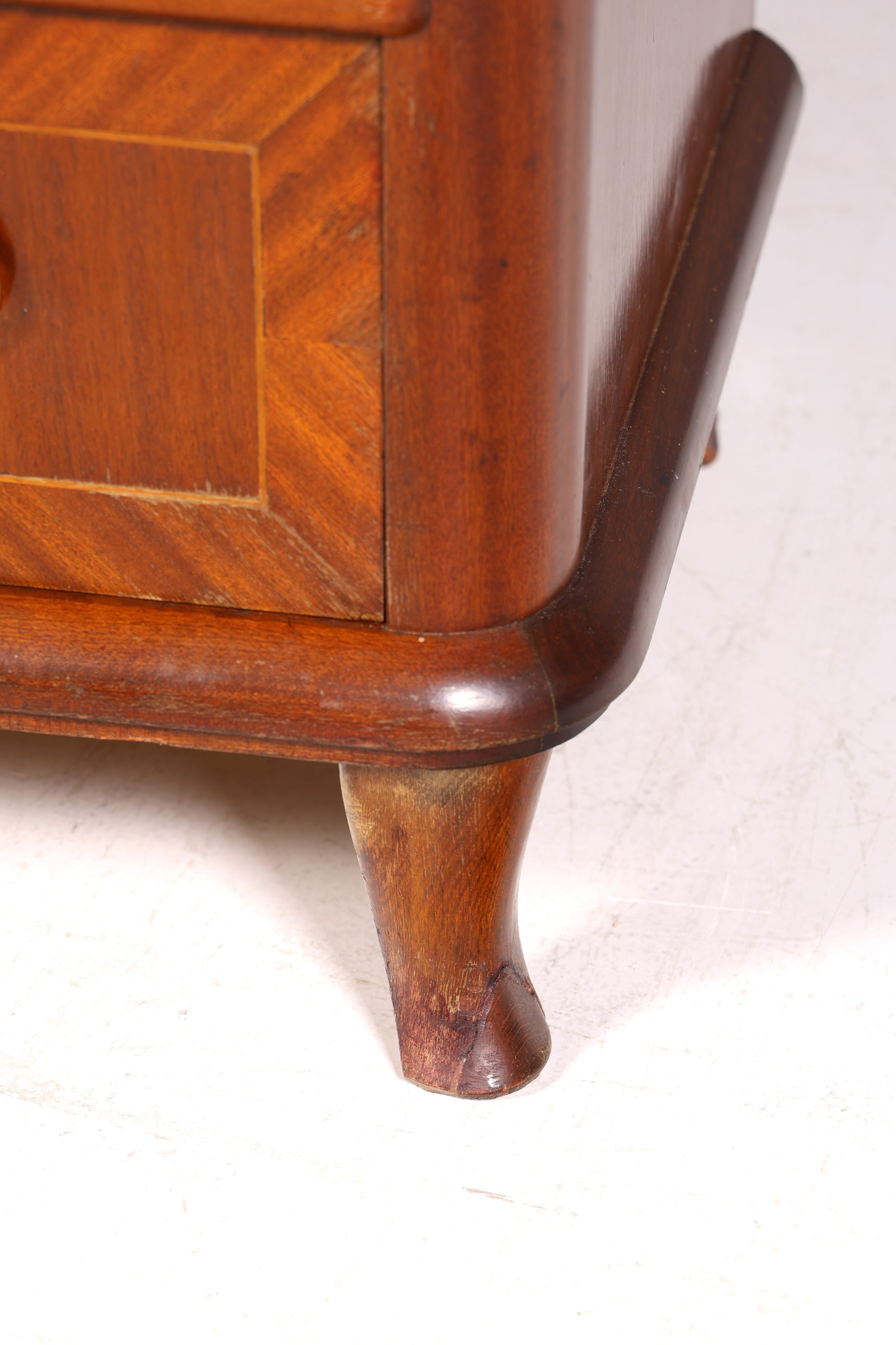 Beautiful antique-style secretary desk, office chest of drawers, Art Deco style, 1950s vertiko writing desk, chest of drawers