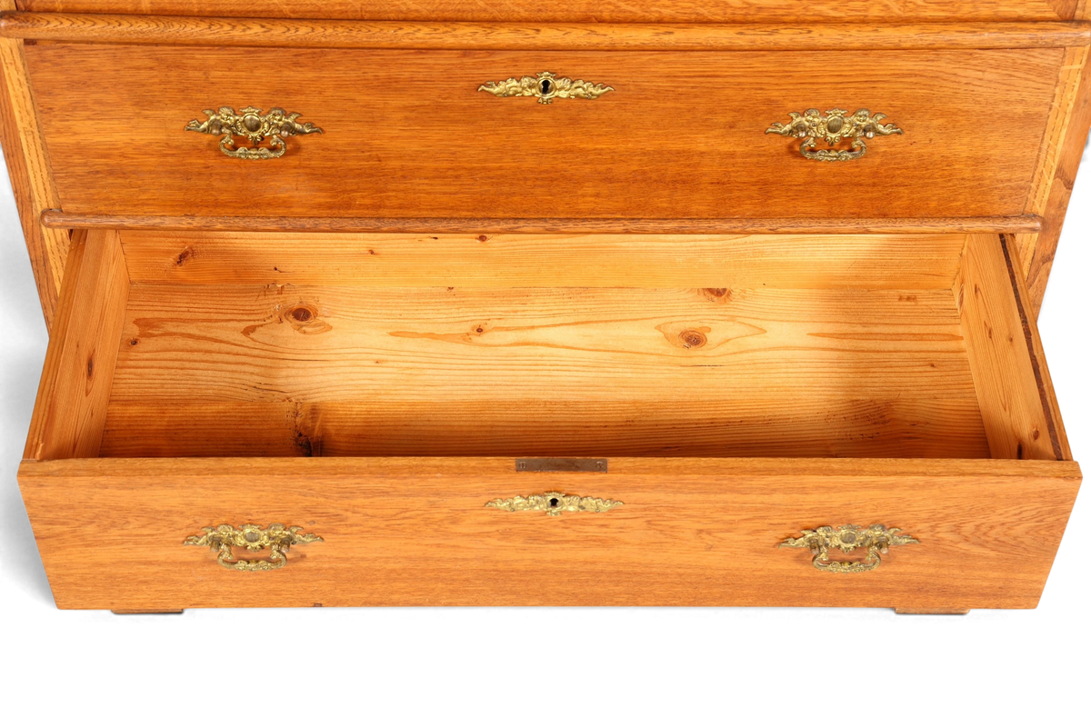 Edler Louis Philippe Sekretär um 1880 Gründerzeit Antik Schrank Chiffoniere Highboard
