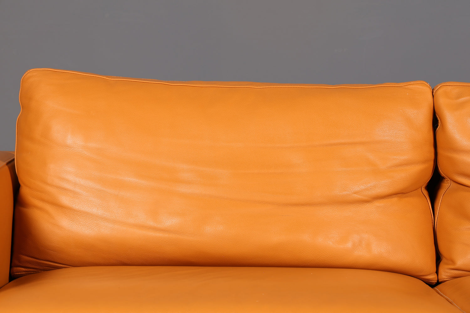 Wunderschönes Ledersofa der Marke Giulio Marelli Cognac Echtleder Couch 2- bis 3-Sitzer Designer Sofa Wohnzimmer