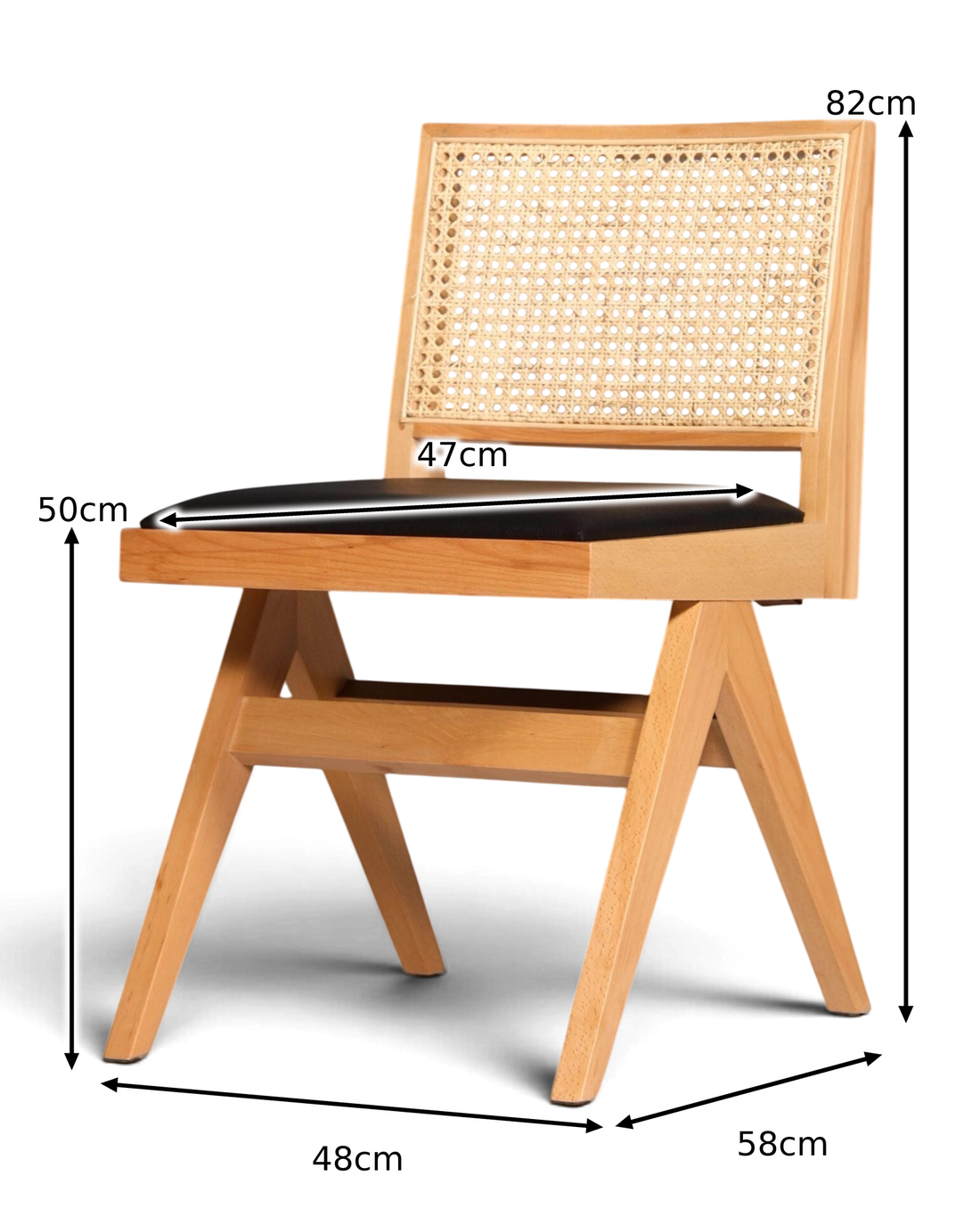 Very noble wicker chair "Vienna Wood" Bauhaus Relax dining room chair Lounge Chair kitchen chair 