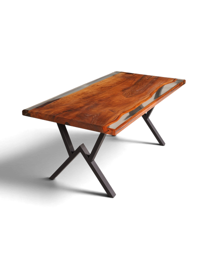 Beeindruckender Epoxidharz Tisch 180-90cm Nussbaum Esszimmer Tisch River Table Epoxy Küchentisch