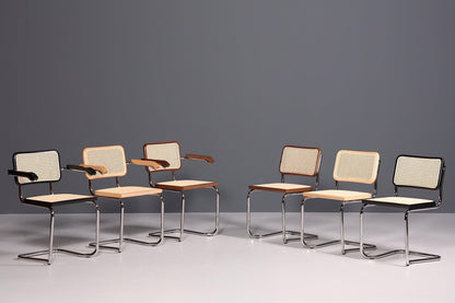 Korbgeflecht Freischwinger Stuhl &amp;quot;Milano&amp;quot; Made in Italy Braun Küchenstuhl Wippstuhl Wiener Geflecht