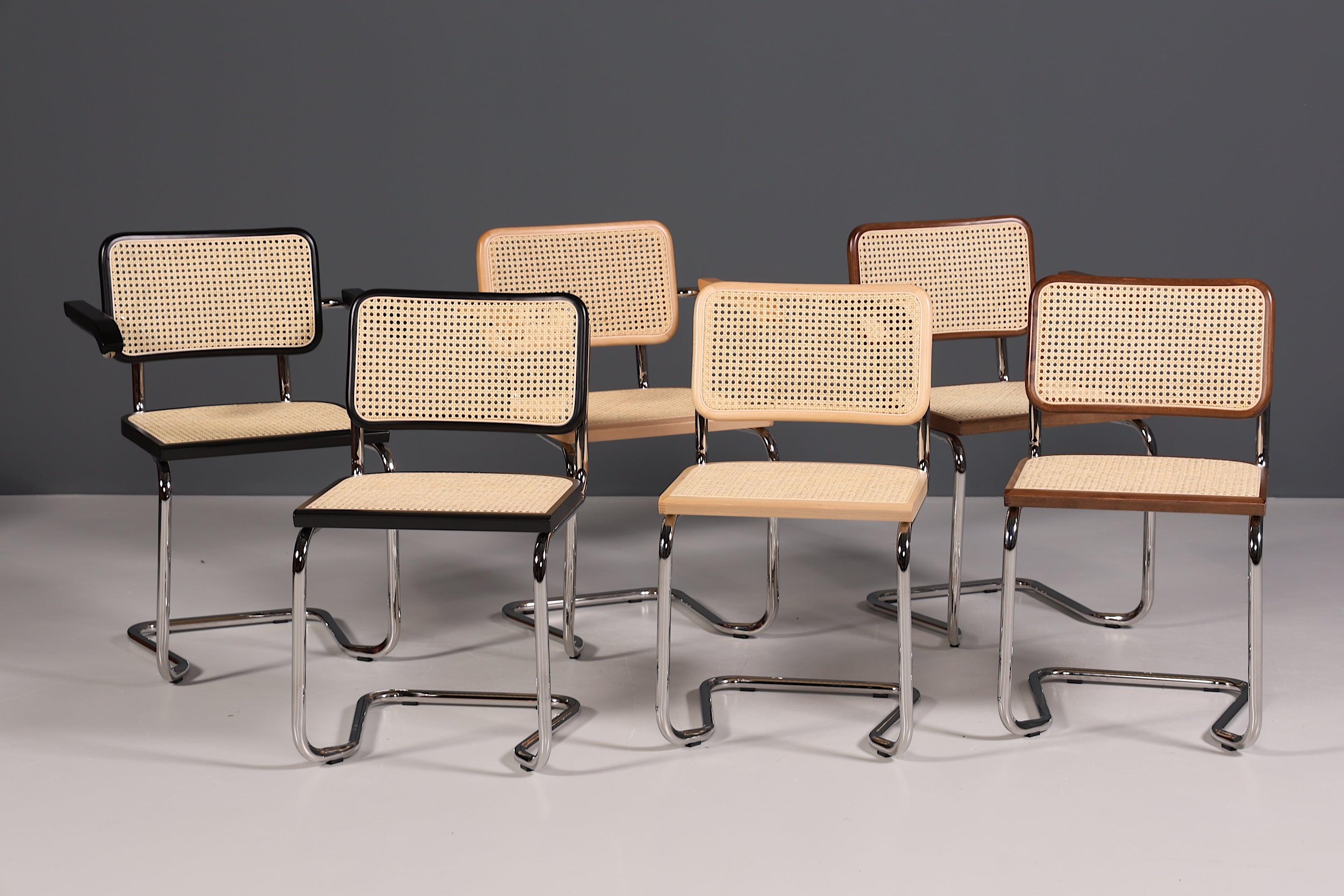 Korbgeflecht Freischwinger Stuhl &amp;quot;Milano&amp;quot; Made in Italy Schwarz Wippstuhl Esszimmer Stuhl Küchenstuhl