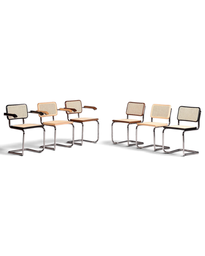 Korbgeflecht Freischwinger Stuhl &amp;quot;Milano&amp;quot; Made in Italy Braun Küchenstuhl Wippstuhl Wiener Geflecht