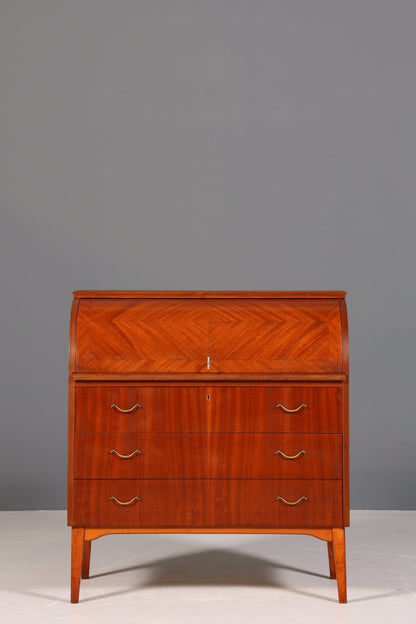 Mid Century Rollladen Sekretär von Bröderna Gustafssons Träindustri "Made in Sweden" Büro Schrank Schreibkommode 60s Schreibmöbel