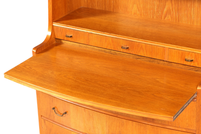 Traumhafter Mid Century Sekretär Büro Kommode echt Holz Schreibkommode Schrank