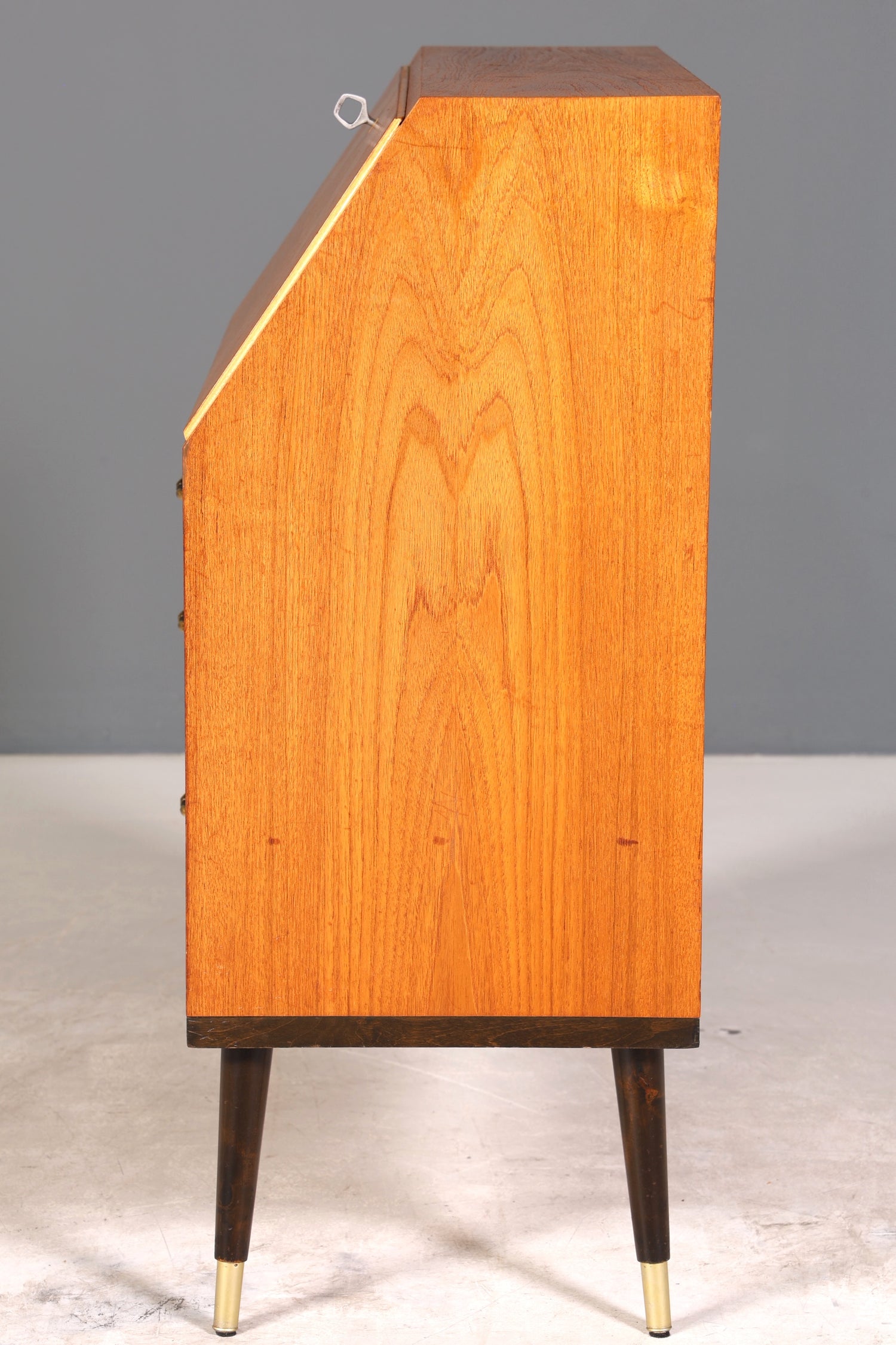 Stilvoller Mid Century Sekretär Vintage Schreibmöbel echt Holz Kommode Office Secretary