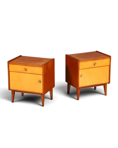 Prachtig mid-century nachtkastje, vintage Deens design, ladekast, bijzettafel, nachtkastje, retro, echt hout, 2 van 2