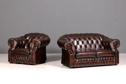 Edler Original Chesterfield Centurion Sessel Braun Echt Leder Englischer Armlehnsessel Herrensessel UK 1 von 2