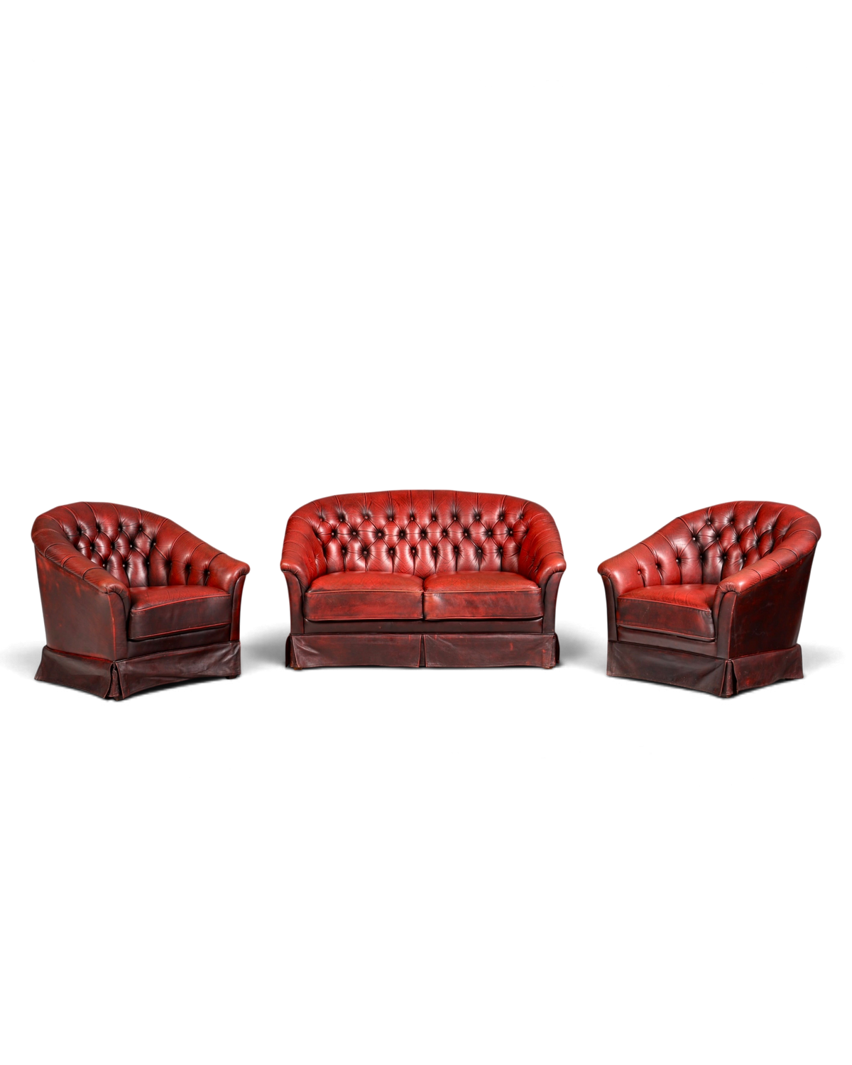 F845 Finish Stilvoller Original Chesterfield Sessel Englischer Armlehnsessel Englisch Herrensessel