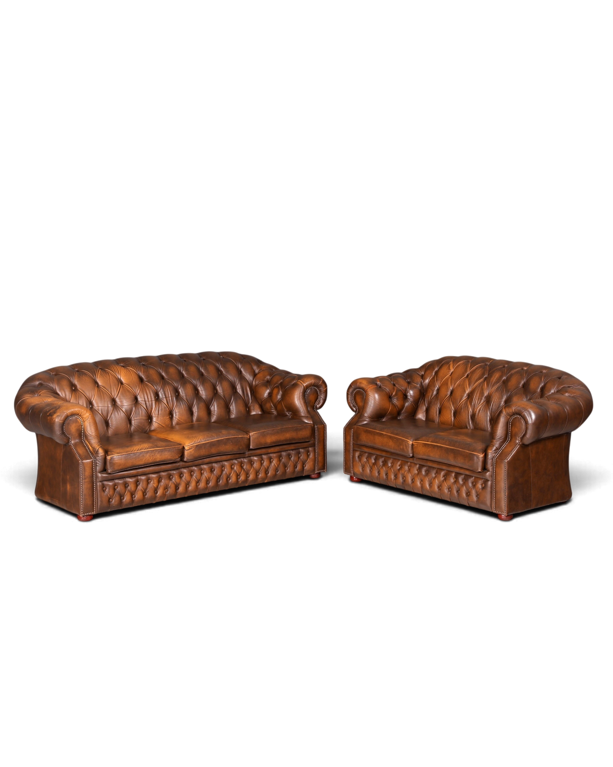 Wunderschöne Original Chesterfield Centurion 2-Sitzer Couch Englisches echt Leder Sofa UK