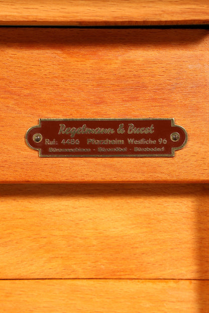 Wunderschöner Bauhaus Rollladen Schreibtisch Mid Century Echt Holz Bürotisch Office Table Vintage
