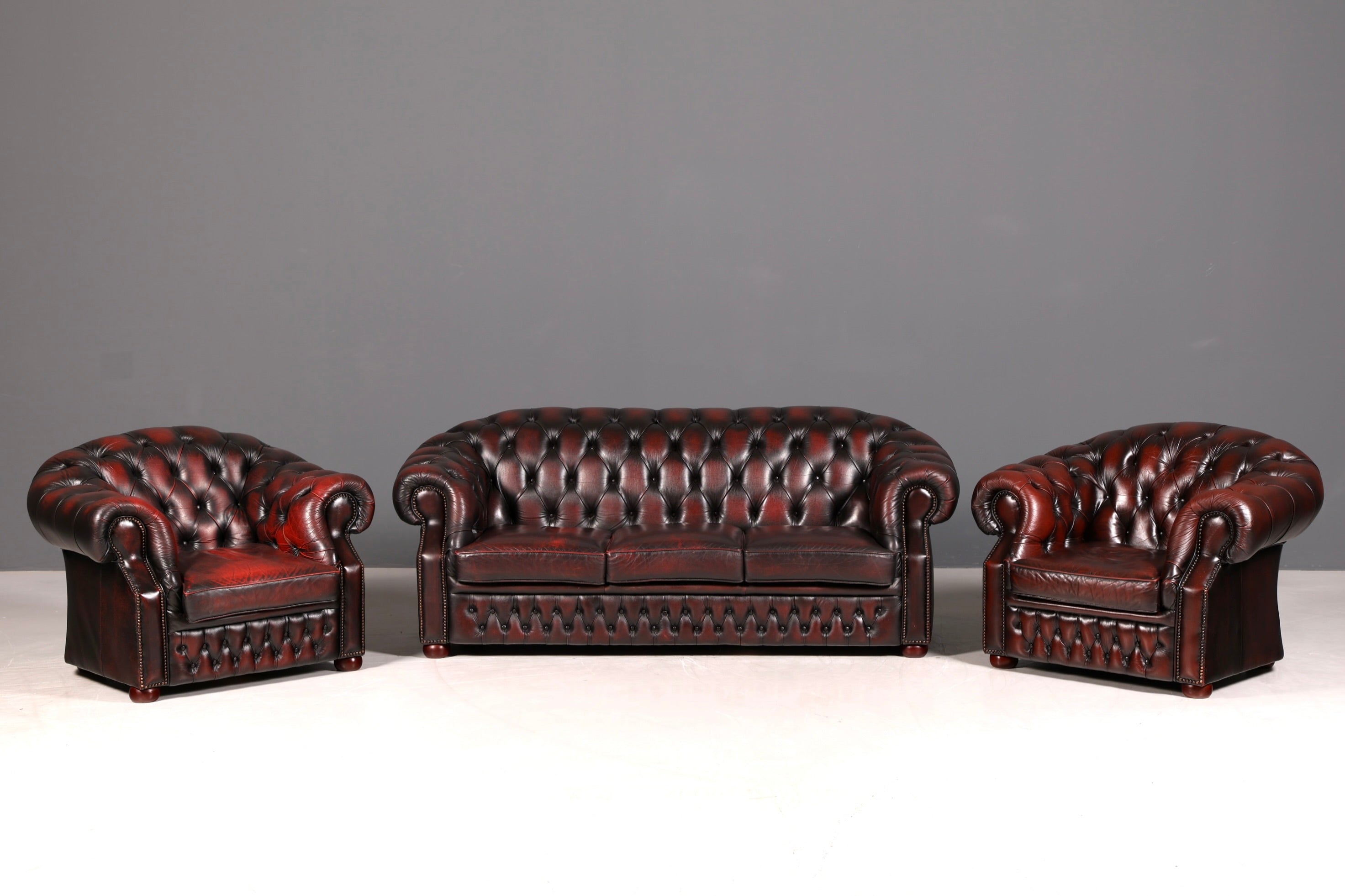 G548 Finish cm Wunderschönes Original Chesterfield Centurion Sofa 3- Sitzer echt Leder Couch (Kopie)