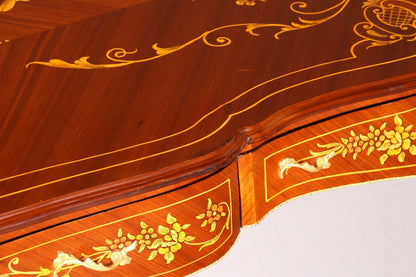 Prächtiger XXL Louis XV Stil Schreibtisch French Desk Antik Intarsien Bürotisch Office Table