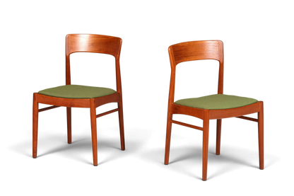 Dänischer Mid Century Esszimmerstuhl Teakholz Henning Kjærnulf Korup Stolefabrik 60er