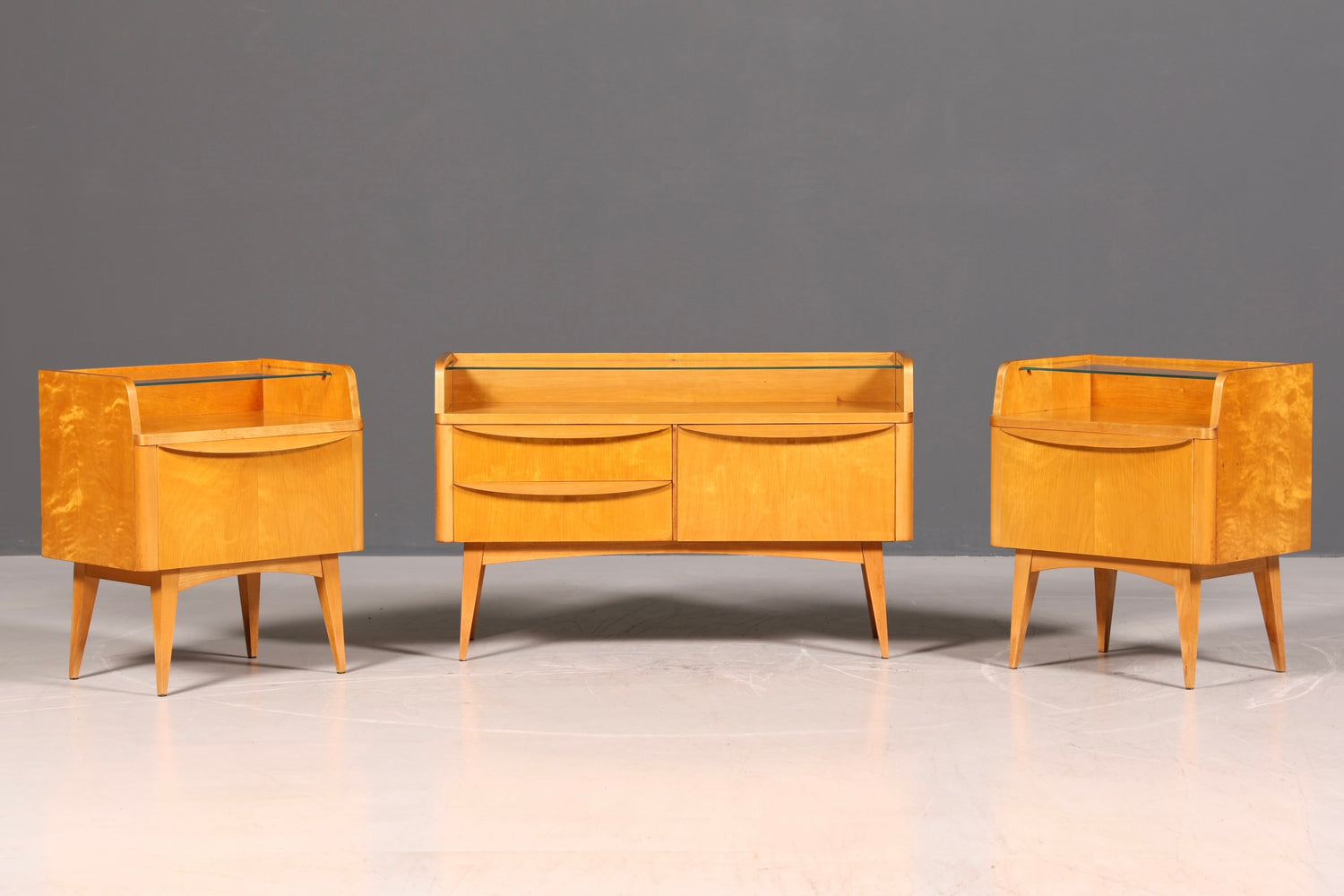 Original Hellerau Kommode Franz Ehrlich Mid Century Klappschränkchen Nachttisch