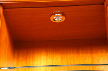 Wunderschöne Original Heldense Vitrine Englische Eibe Bücherschrank Buffet Antik Stil Glasvitrine