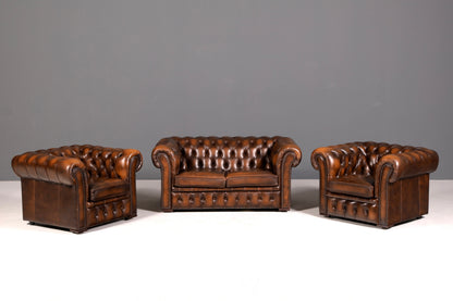 Stilvoller Original Chesterfield Sessel Englischer Armlehnsessel Englisch Herrensessel 2 von 2