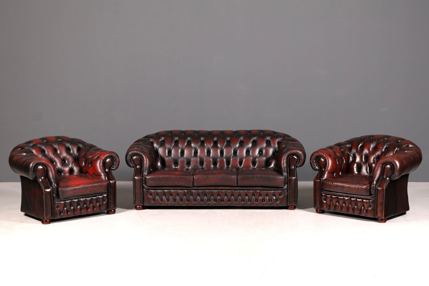 G549 Finish cm Wunderschöner Original Chesterfield Centurion Sessel Englischer Armlehnsessel Englisch Herrensessel (Kopie 2)