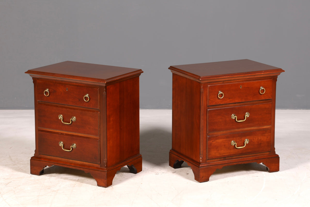 Edle Drexel Heritage Kommode Antik Stil Nachttisch USA Schubladenkommode 2 von 2