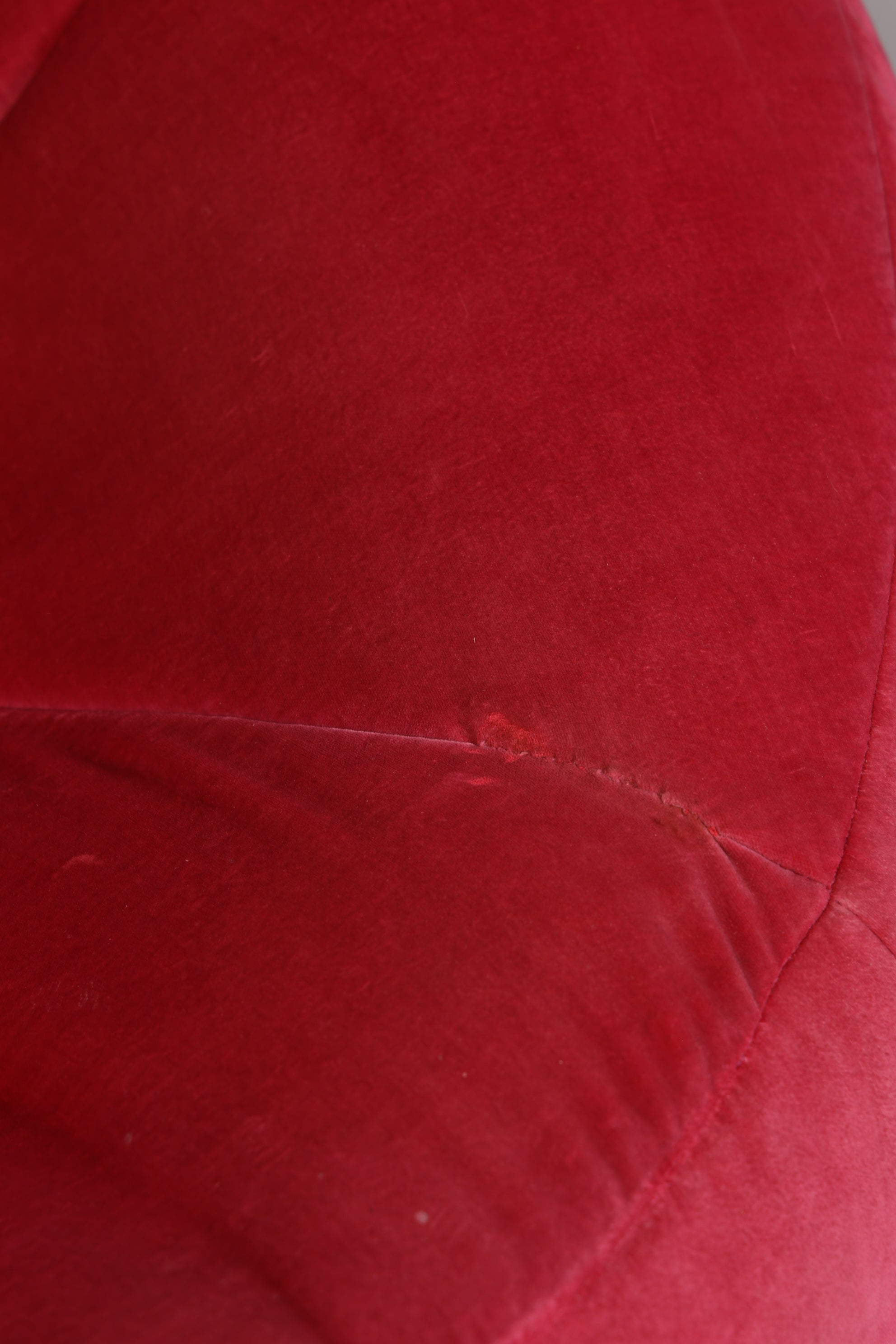 Noble Ligne Roset Pumpkin Armchair with Ottoman Pink Velvet Designer Lounge Chair Pierre Paulin Pouf Vintage