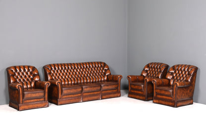 Stilvoller Original Chesterfield Sessel Englischer Armlehnsessel Englisch Herrensessel 3 von 3