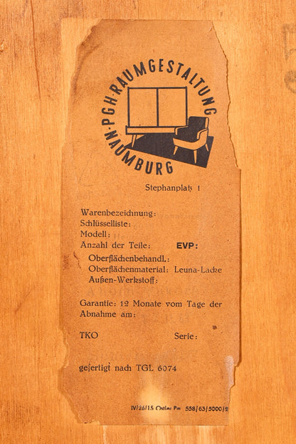 G140 Finish Traumhafter Mid Century Highboard Retro Vitrine 60er Jahre Schrank Kommode