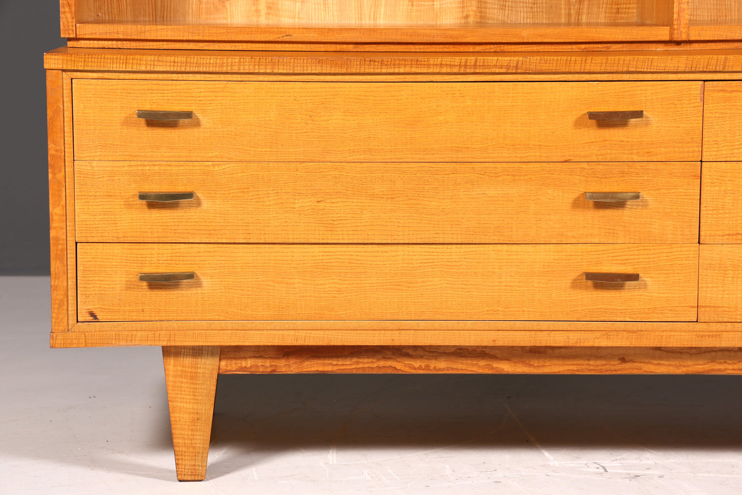 Beautiful XXL Mid Century Cabinet Bookshelf Vintage Shelf Library Wood Bookshelf