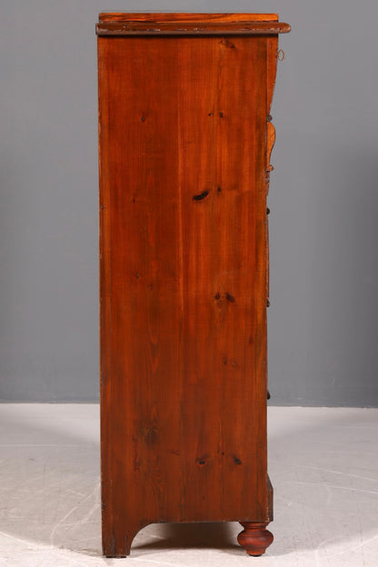 Wunderschöne Gründerzeit Kommode Jugendstil Vertiko Schubladenkommode Antik Wäschekommode Schrank Vintage