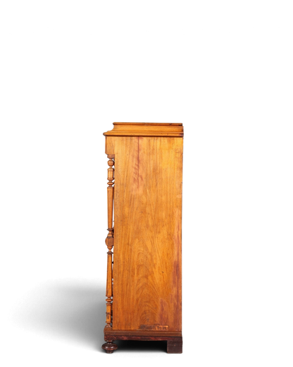 Stilvoller Gründerzeit Sekretär Vertiko Highboard Louis Philippe Kommode Schrank um 1880
