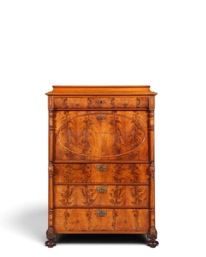 Stilvoller Gründerzeit Sekretär Vertiko Highboard Louis Philippe Kommode Schrank um 1880