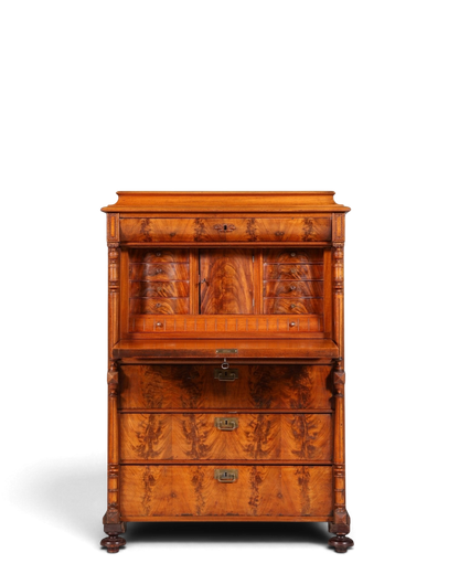 Stilvoller Gründerzeit Sekretär Vertiko Highboard Louis Philippe Kommode Schrank um 1880
