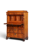 Stilvoller Gründerzeit Sekretär Vertiko Highboard Louis Philippe Kommode Schrank um 1880
