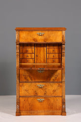 Stilvoller Gründerzeit Sekretär Vertiko Highboard Louis Philippe Kommode um 1880