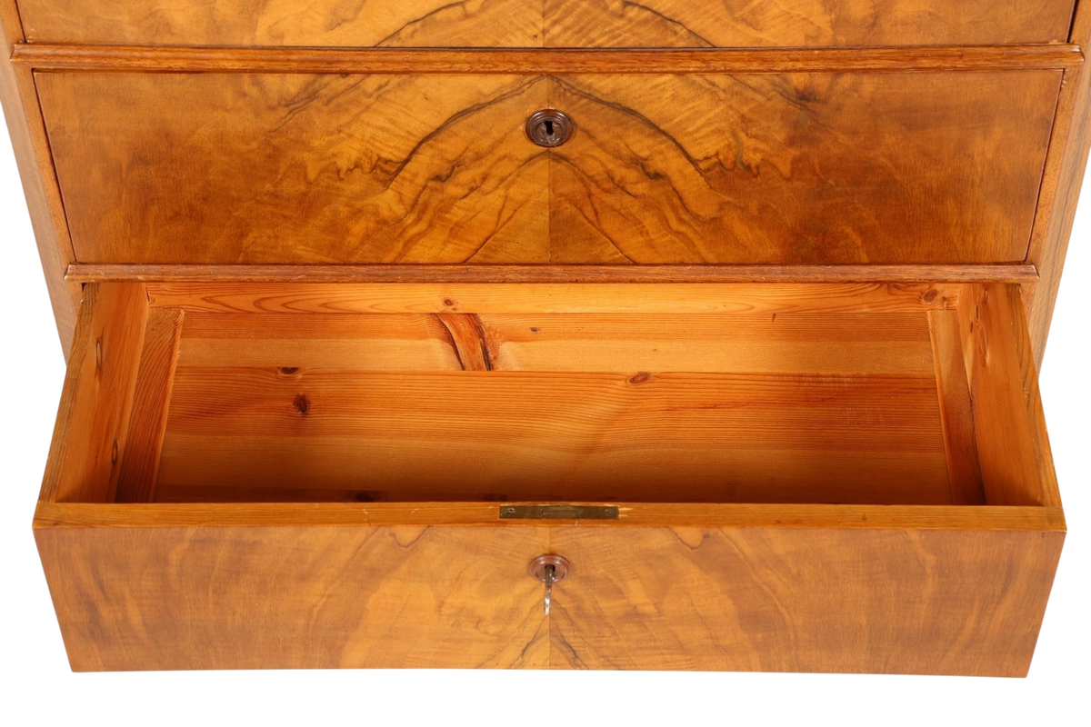 Stilvoller Louis Philippe Sekretär Biedermeier Vertiko Jugendstil Antik Kommode um 1880 Schreibkommode