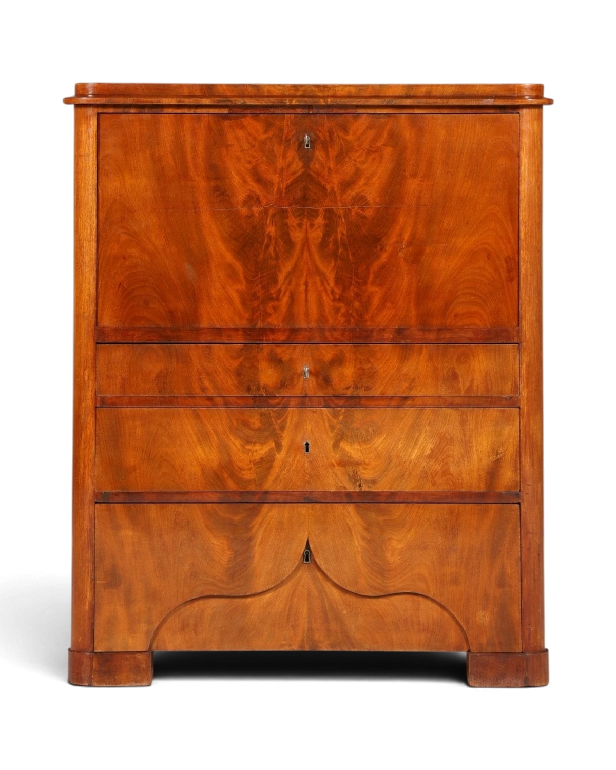 Stilvoller Louis Philippe Sekretär Vertiko Gründerzeit Kommode um 1880 Office