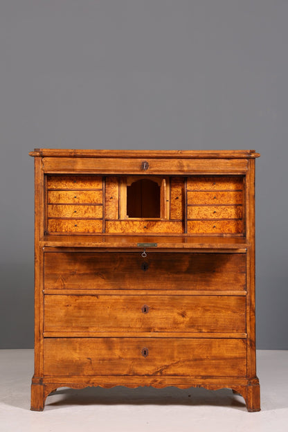 Stilvoller Louis Philippe Sekretär Vertiko Gründerzeit Kommode um 1880 Schreibkommode