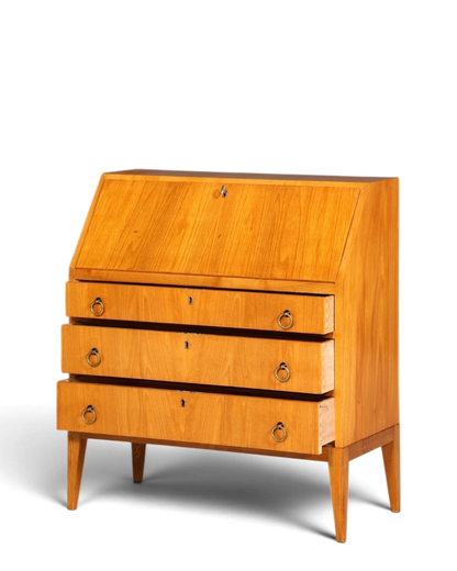 Stilvoller Mid Century Sekretär Danish Design Retro Büro Schrank Vintage Büro Kommode