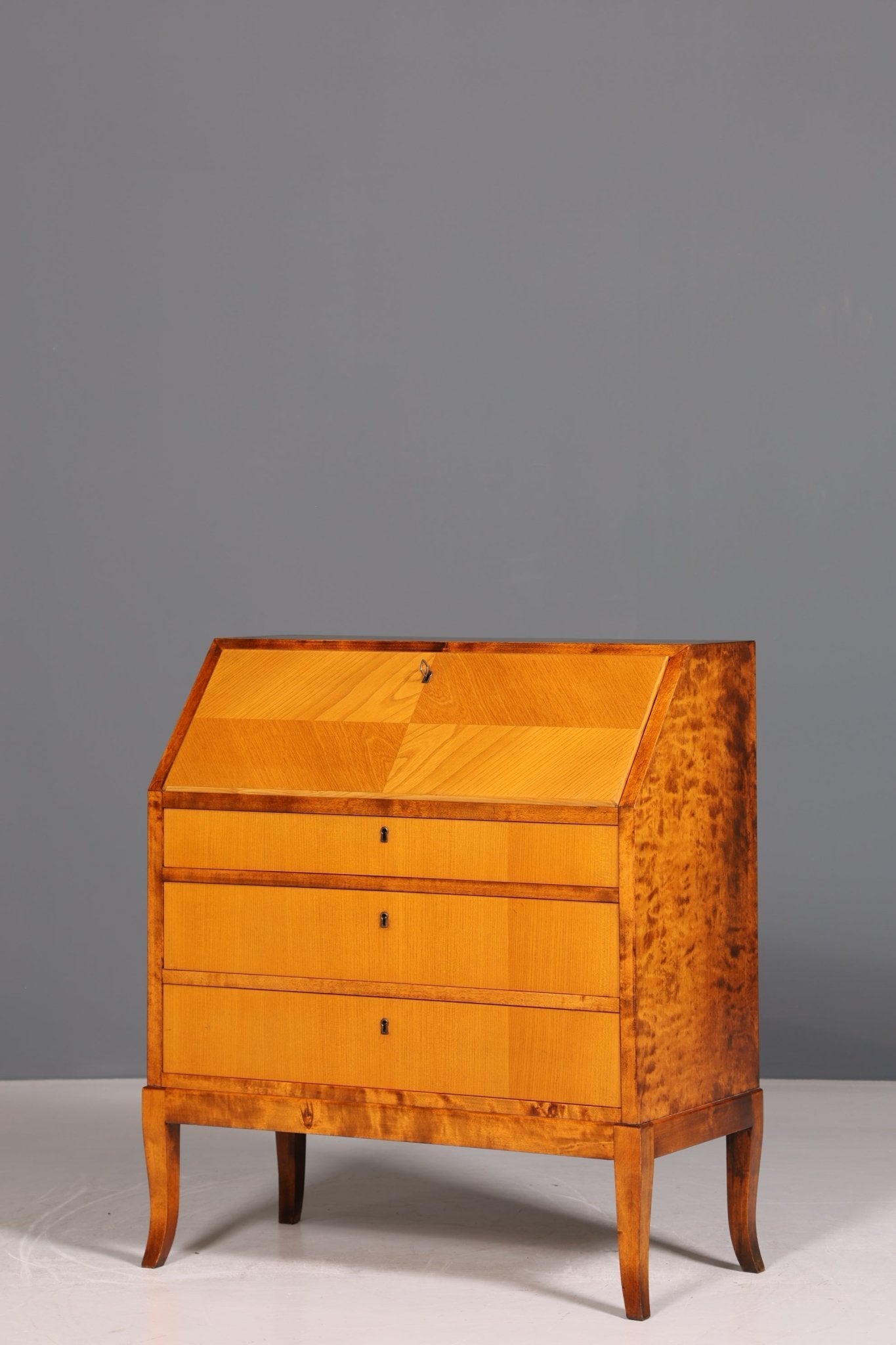 Stilvoller Sekretär um 1930 Büro Kommode echt Holz Sekretär Schreibtisch Kommode Secretary