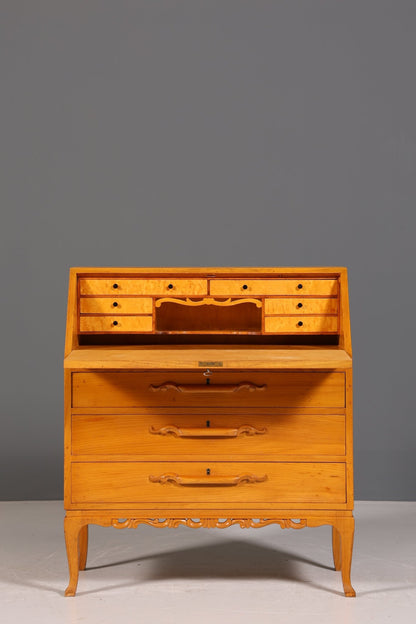 Stilvoller Sekretär um 1930 Büro Kommode Kirschholz Sekretär Schreibtisch Kommode